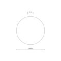 Kinkiet ścienny płaski okrągły Ø40cm LUNA beżowy 4xG9 5912 TK Lighting