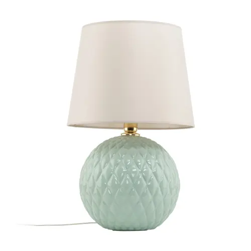 Lampka na szafkę nocną SANTANA beżowy abażur - 5904