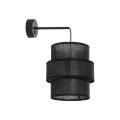 Kinkiet ścienny do sypialni CALISTO z czarnym abażurem i włącznikiem 5955 TK Lighting