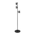 Lampa podłogowa ESTERA czarna podstawa i grafitowe klosze kulki 3xG9 5717 TK Lighting