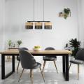Lampa wisząca z trzema abażurami w stylu eko z serii NICOL exE27 4801 TK Lighting