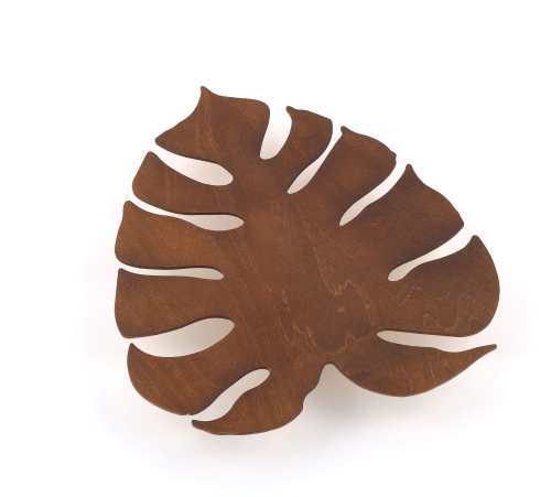 Kinkiet drewniany liść MONSTERA Czarny/Orzech 3xG9 5427 TK Lighting