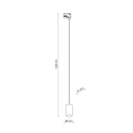 Lampa wisząca czarna na szynę 1 fazowy TRACER BLACK WISZĄCY GU10 4933 TK Lighting