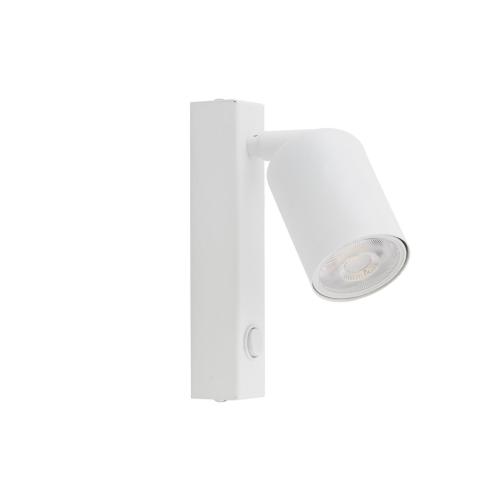 Kinkiet lampa ścienna biała z włącznikiem TOP WHITE 6186 TK Lighting