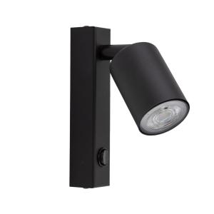 Kinkiet lampa ścienna czarna z włącznikiem TOP BLACK 5738 TK Lighting