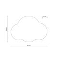 Lampa ścienna beżowa chmurka do pokoju dziecięcego CLOUD BEIGE 5886 TK Lighting