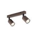 Lampa sufitowa brązowa 2x reflektorki na listwie TOP BROWN 6180 TK Lighting