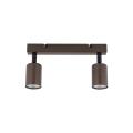 Lampa sufitowa brązowa 2x reflektorki na listwie TOP BROWN 6180 TK Lighting