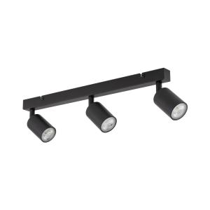 Lampa sufitowa czarna 3x reflektorki na listwie TOP BLACK 6176 TK Lighting