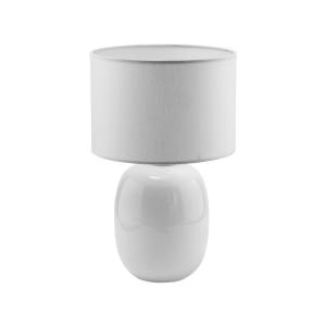 Lampka nocna biała szklana z abażurem MELODY WHITE 5985 TK Lighting
