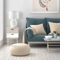 Lampka nocna biała szklana z abażurem MELODY WHITE 5985 TK Lighting