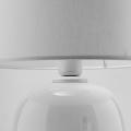 Lampka nocna biała szklana z abażurem MELODY WHITE 5985 TK Lighting