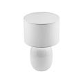 Lampka nocna biała szklana z abażurem MELODY WHITE 5985 TK Lighting