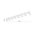 Lampa sufitowa reflektorki na listwie 8xGU10 TOP BROWN - 6184