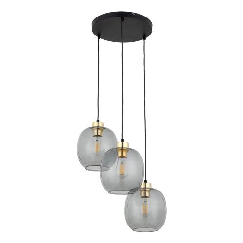 Lampa wisząca z 3 szkalnymi kloszami na E27 OMEGA 4573 TK Lighting