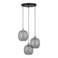 Lampa wisząca z 3 szkalnymi kloszami na E27 OMEGA 4573 TK Lighting