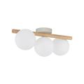Lampa sufitowa do stylowego salonu, trzy białe, kuliste klosze 3xG9 ESTERA - 5768