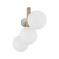 Lampa sufitowa do stylowego salonu, trzy białe, kuliste klosze 3xG9 ESTERA - 5768