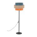 Lampa podłogowa z kolorowym abażurem, 159cm wysokości do wnętrz inspirowanych stylem boho 1xE27 TRIO 6452 TK Lighting