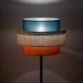 Lampa podłogowa z kolorowym abażurem, 159cm wysokości do wnętrz inspirowanych stylem boho 1xE27 TRIO 6452 TK Lighting