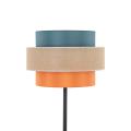 Lampa podłogowa z kolorowym abażurem, 159cm wysokości do wnętrz inspirowanych stylem boho 1xE27 TRIO 6452 TK Lighting
