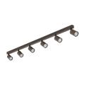 Lampa sufitowa brązowa 127cm z sześcioma spotami 6xGU10 TOP 6183 TK Lighting