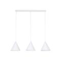 Lampa wisząca potrójna na belce biała CONO 10011 TK Lighting