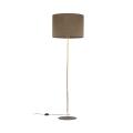 Lampa podłogowa z elegancką, złotą nogą UMBERTO E27  brązowy klosz 16031 TK Lighting