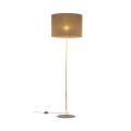 Lampa podłogowa z elegancką, złotą nogą UMBERTO E27  brązowy klosz 16031 TK Lighting