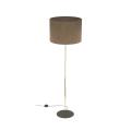 Lampa podłogowa z elegancką, złotą nogą UMBERTO E27  brązowy klosz 16031 TK Lighting