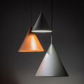 Potrójna lampa wisząca na okrągłej rozecie z kloszami-stożkami CONO MIX 6633 TK Lighting