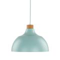 Pojedyncza lampa wisząca z metalowym, miętowym kloszem w stylu retro CAP MINT 5901 TK Lighting