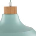 Pojedyncza lampa wisząca z metalowym, miętowym kloszem w stylu retro CAP MINT 5901 TK Lighting
