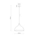 Pojedyncza lampa wisząca z metalowym, miętowym kloszem w stylu retro CAP MINT 5901 TK Lighting