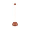 Lampa wisząca ZOE S w nowoczesnym ceglanym kolorze do salonu 10174 TK Lighting