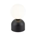 Lampka nocna z mlecznym kloszem MIKI BLACK 16044 TK Lighting