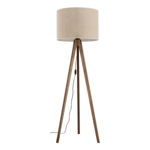 Lampa stojąca z włącznikiem na kablu GRAND ORZECH z kloszem w kolorze juta 16017 TK Lighting