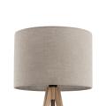 Lampa podłogowa GRAND SOSNA z lnianym kloszem, klasyczny trójnóg 16021 TK Lighting