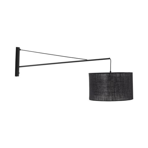 Kinkiet ścienny GLORII czarny z wiszącym  abażurem, gwint E27 6639 TK Lighting