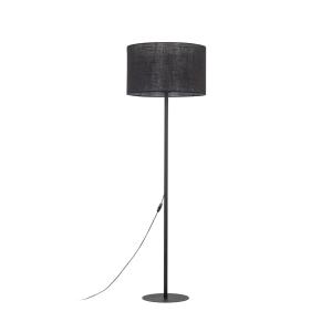 Lampa stojąca salonowa GLORII z czarnym abażurem, włącznik na kablu 16011 TK Lighting