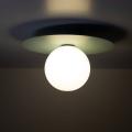 Kinkiet ścienny z miętową rozetą i szklanym mlecznym kloszem PIXI MINT 10229 TK Lighting