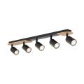 Lampa sufitowa z 5 reflektorkami na GU10 COVER WOOD 5777 TK Lighting