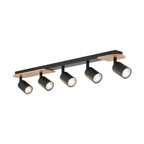 Lampa sufitowa z 5 reflektorkami na GU10 COVER WOOD 5777 TK Lighting