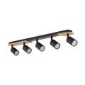 Lampa sufitowa z 5 reflektorkami na GU10 COVER WOOD 5777 TK Lighting