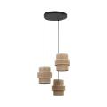 Lampa wisząca z abażurami w kolorze juty CALISTO JUTA na E27 6098 TK Lighting