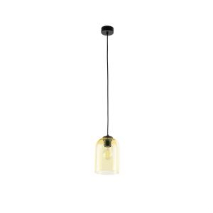 Lampa wisząca z żółtym, szklanym kloszem na 1xE27 MOLLY YELLOW 1 10297 TK Lighting