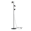 Lampa podłogowa czarna z 3 reflektorkami i osobnymi włącznikami TOP 16064 TK Lighting