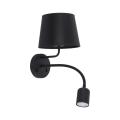 Nowoczesny dwupunktowy kinkiet ścienny z serii MAJA BLACK z włącznikiem 2537 TK Lighting