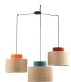 Lampa wisząca kolorowa typu pająk DUO MIX BIG 3xE27 - 1543
