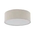 Lampa sufitowa NICOLA BROWN do salonu, lniany klosz w stylu boho, gwint E27 - 10199